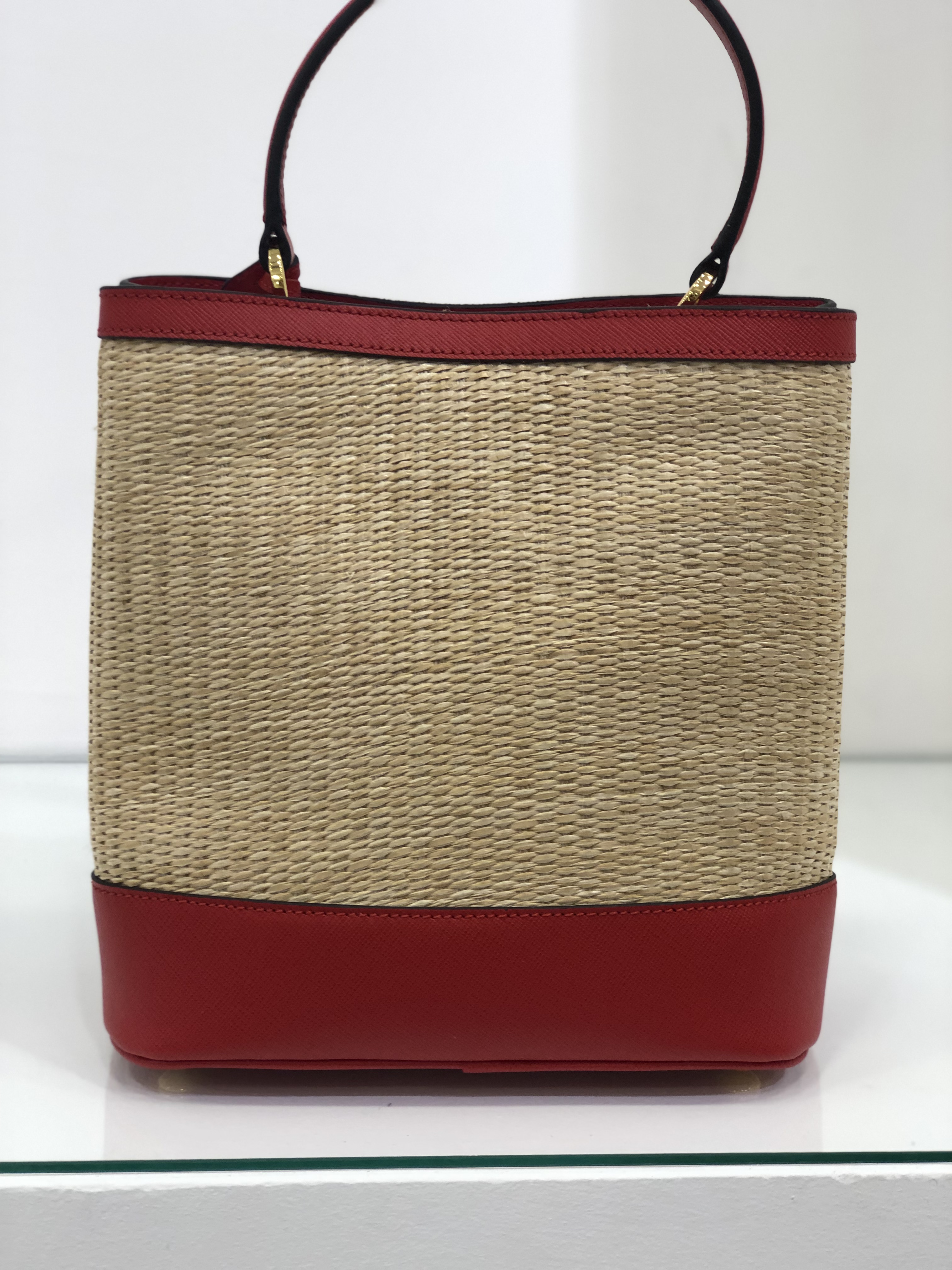 Prada / panier medium straw Bag – Rn Atelier Luxury Clothing, Bags ...